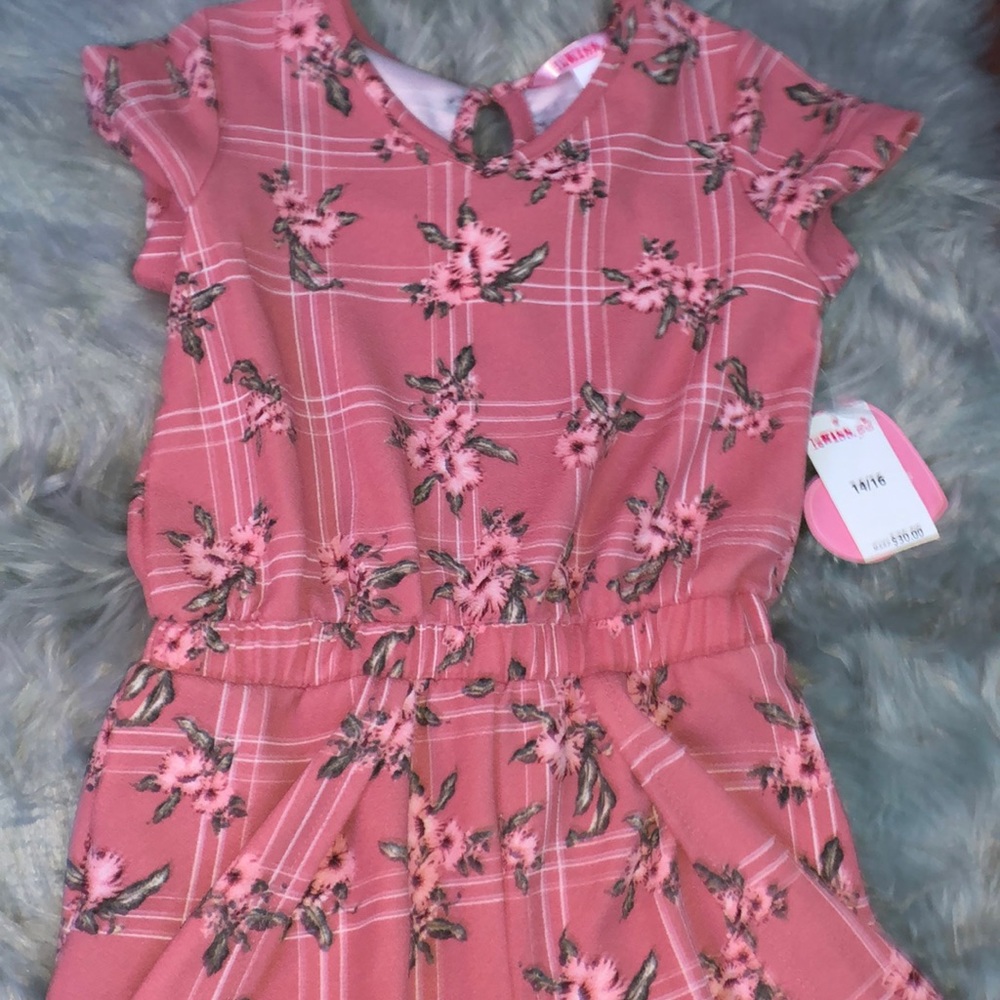 Girls floral dress with shorts